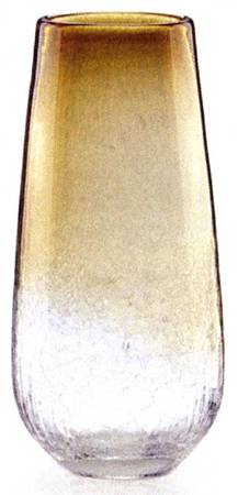 Seaview Crackle 12" Flower Vase