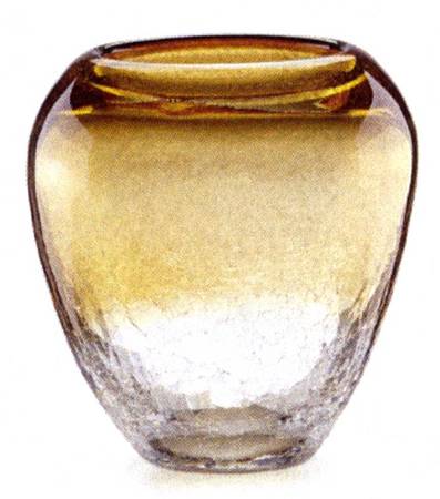 Seaview Crackle 6" Urn Vase