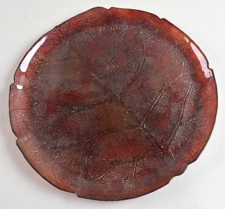 Decoupage Plates 13" Leaf Plate