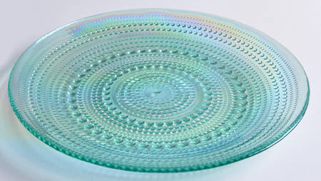 Pressed Glass Bead Salad/Dessert Plate