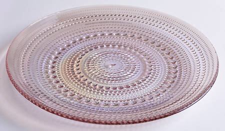 Pressed Glass Bead Salad/Dessert Plate