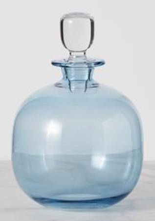 Valencia Blue Decanter & Stopper