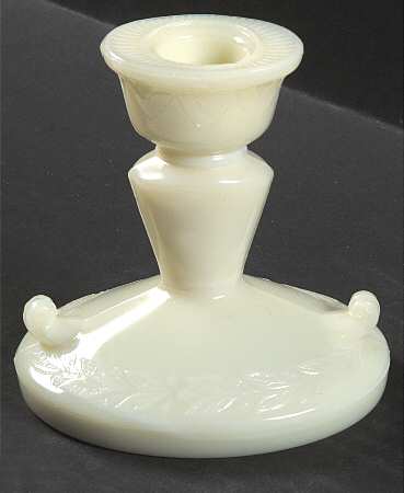 Laurel French Ivory 4" Single Light Candlestick