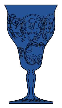 Rock Crystal Cobalt Blue