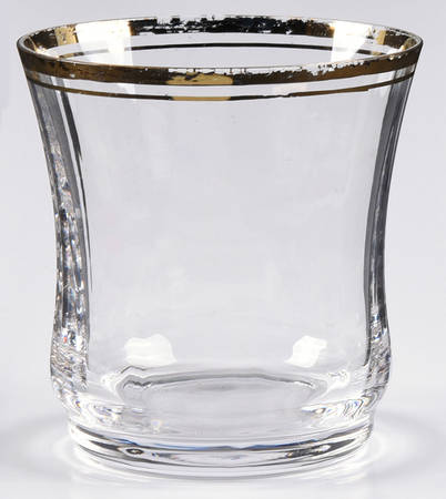 Jamestown Clear (Gold Trim) Whiskey Glass