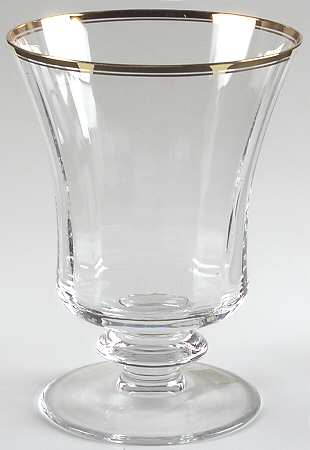 Jamestown Clear (Gold Trim) Biscuit Barrel No Lid