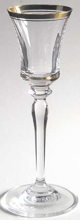 Jamestown Clear (Gold Trim) Cordial Glass