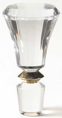 Jamestown Clear (Gold Trim) Stopper for Liqueur Decanter