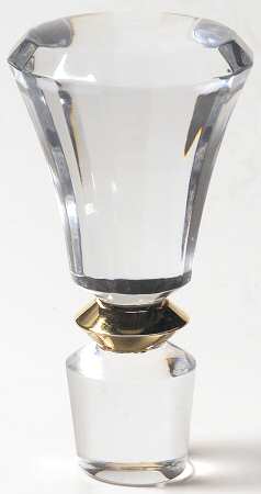Jamestown Clear (Gold Trim) Stopper for Wine Decanter