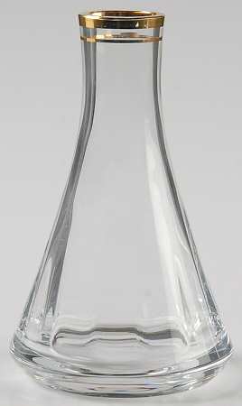 Jamestown Clear (Gold Trim) Cruet No Stopper