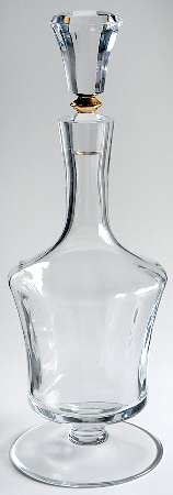 Jamestown Clear (Gold Trim) Decanter & Stopper
