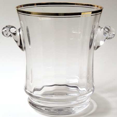 Jamestown Clear (Gold Trim) Champagne Bucket