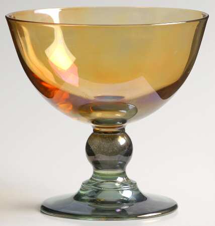 Rainbow Amber Green Champagne/Tall Sherbet
