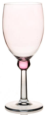 Rainbow Pink Green Wine Glass