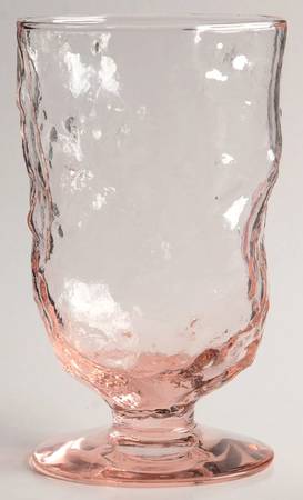 Crinkle Glass Pink by Morgantown