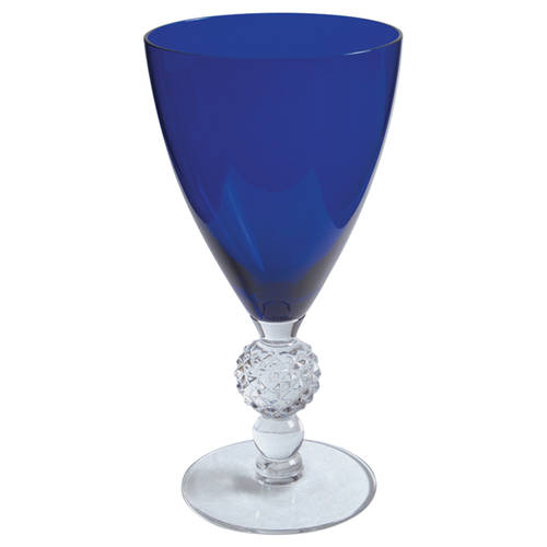 Golf Ball Cobalt Blue (Ritz Blue) Water Goblet