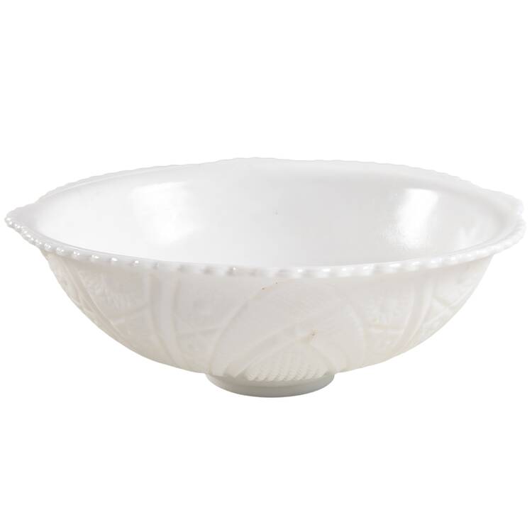The Concord Milk Glass Punch Bowl