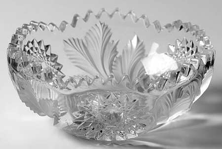 Hobstar & Feather Small Fruit Dessert Bowl