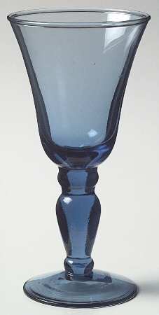 Domain Blue Wine Glass