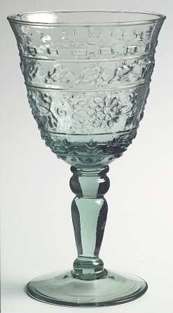 Tender Leaves Green Water Goblet