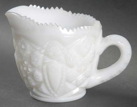 Toltec Milk Glass Creamer