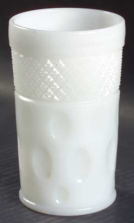 Opal Milk Glass 10 Oz Flat Tumbler