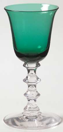 Warwick Green Cordial Glass