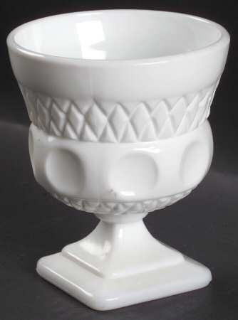 Lacette Milk Glass Open Sugar