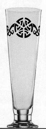 Tattoo Black Tribal Band Pilsner Glass
