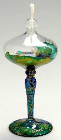 Lagoon Oil Lamp with Lid