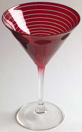 Cheers Ruby Martini Glass by Mikasa