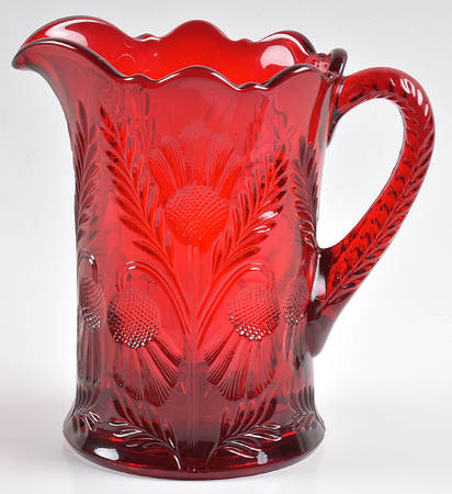 Inverted Thistle Ruby Red 28 Oz Pitcher