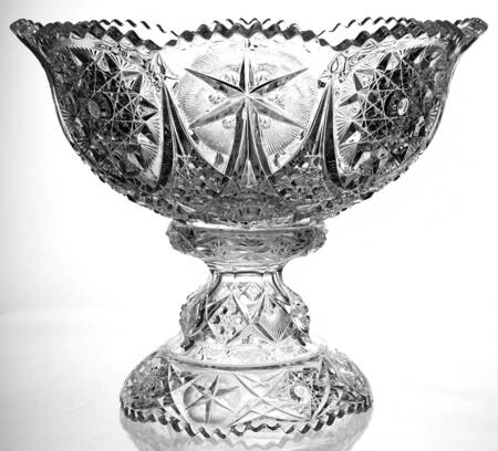 Yutec Clear Punch Bowl with Stand