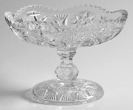 Yutec Clear 4" Height Open Compote