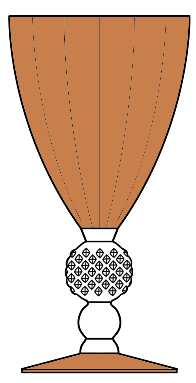 Golf Ball Amber (Bowl Foot) Optic