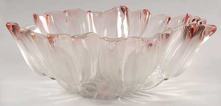 Tulips Pink 12" Hostess Bowl