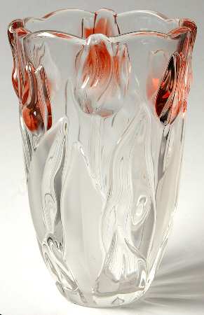 Tulips Pink 8" Flower Vase