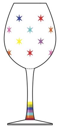 My Favorite Wine Glass by Momo Panache Crystal