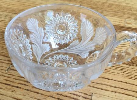 Hobstar & Feather (Frosted) Punch Cup