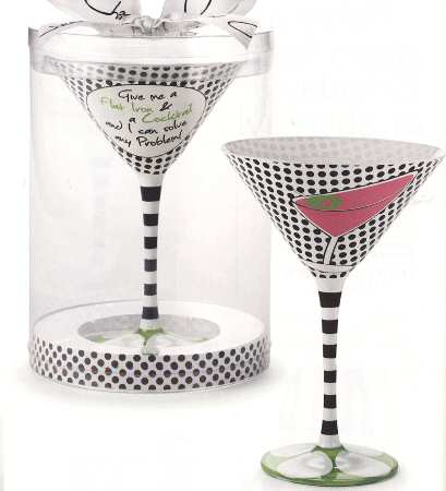 Cheers Martini Glass