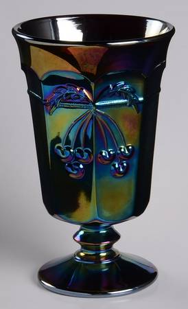 Cherry Thumbprint Purple Carnival by Mosser (Ohio)