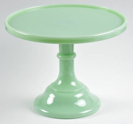 Jadeite 9" Diameter Pedestal Cake Stand