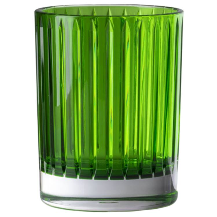 Pie (Acrylic) Green Double Old Fashioned by Mario Luca Giusti
