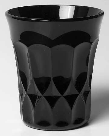 Perspective-Black Flat Juice Glass