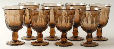 Provincial-Brown Wine - Set of 8