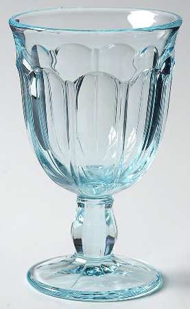 Provincial-Light Blue Water Goblet by Noritake