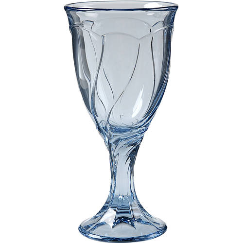 Sweet Swirl-Light Blue Wine Glass