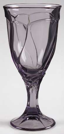 Sweet Swirl-Lilac Water Goblet