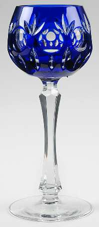 Bamberg (Curved in Bowl Shape) Cobalt Blue Hock Wine