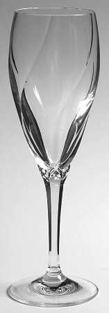 Opal (Swirl Optic) Fluted Champagne